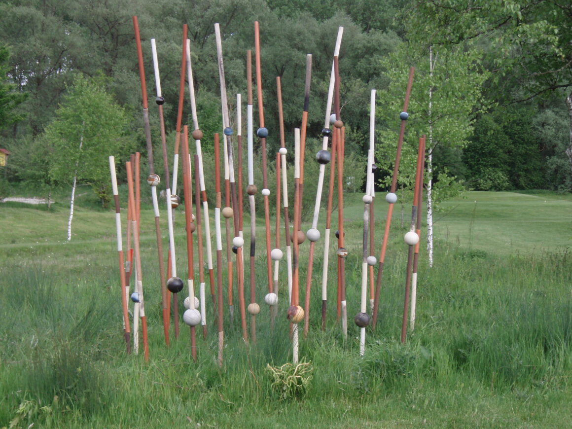 Kunstausstellung auf dem Golfplatz