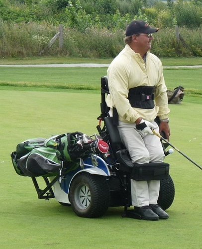 Auch Christian Nachtwey, Deutscher Golf-Vizemeister der Rollstuhlfahrer, ist bei der „Conrad International Disabled Open 2011“ dabei.