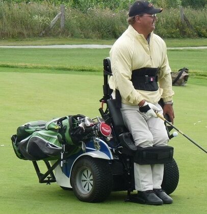 Auch Christian Nachtwey, Deutscher Golf-Vizemeister der Rollstuhlfahrer, ist bei der „Conrad International Disabled Open 2011“ dabei.