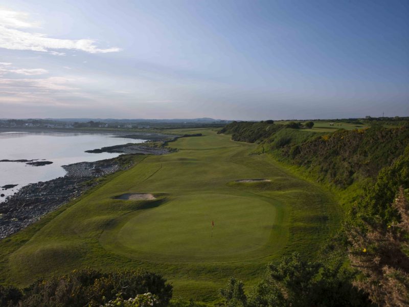 From behind the par 5 11th hole at Ardglass Golf Club Northern Ireland1 -