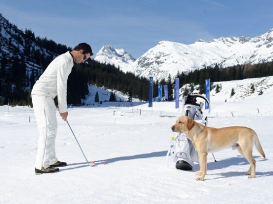 Abschlag beim Wintergolf Cup 2011. Foto: JAmes Schriebl.