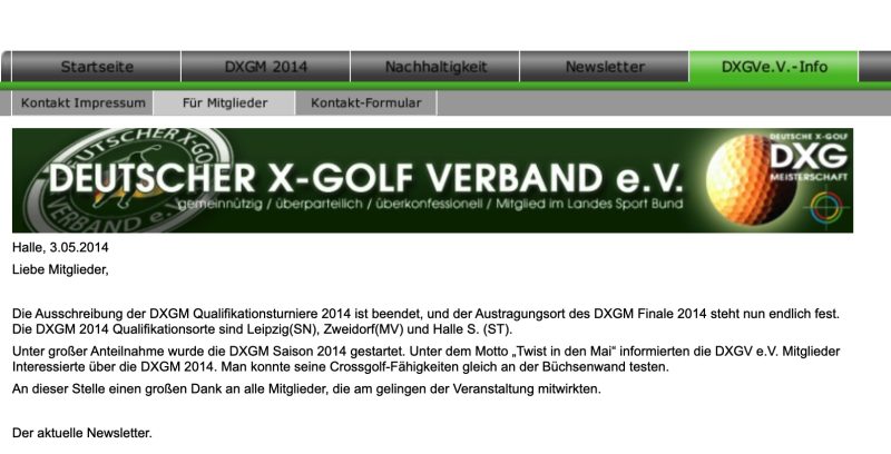 Screenshot von http://www.dxgv.de/fuer-mitglieder.html