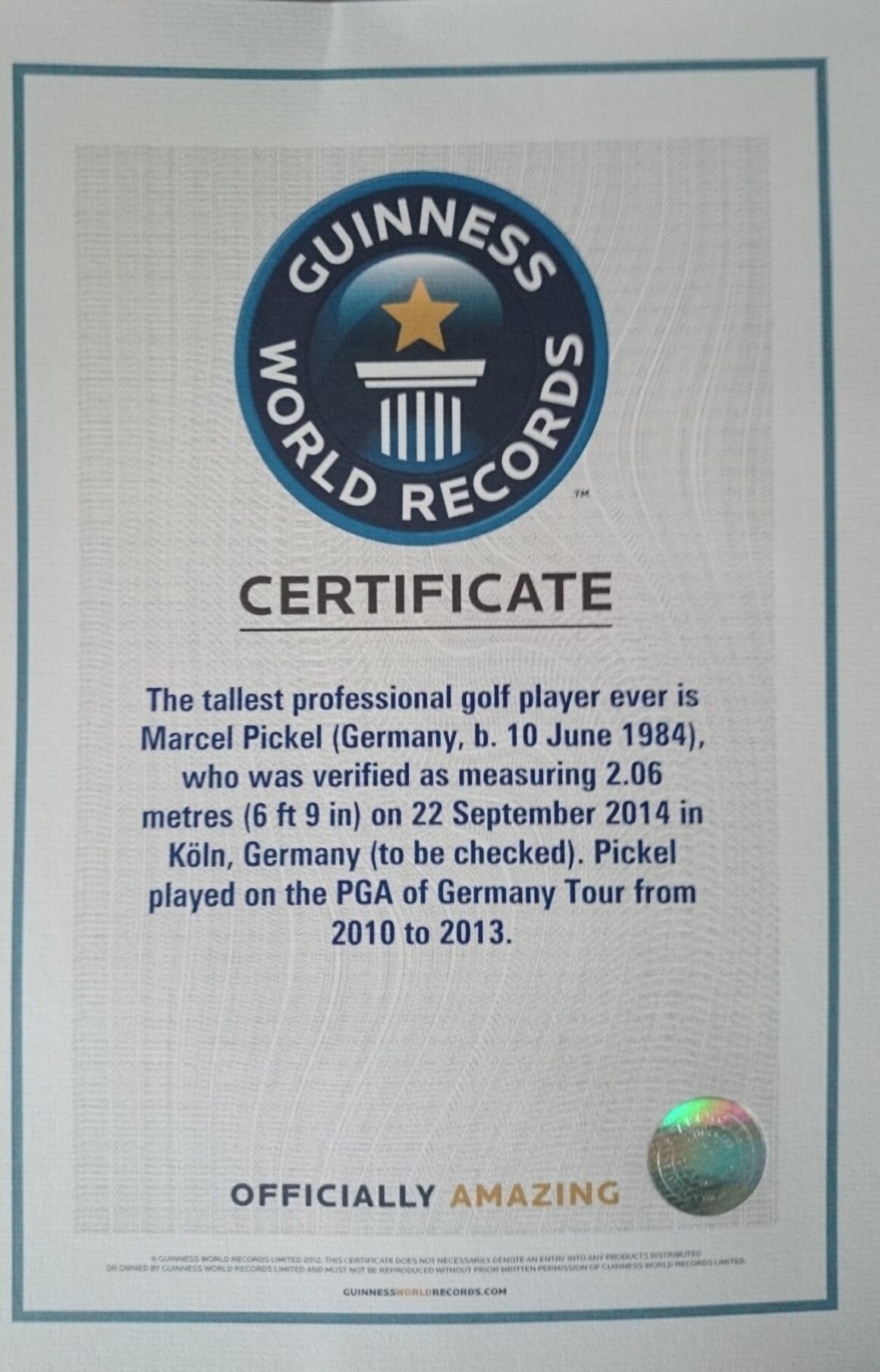 größter golf professionell -