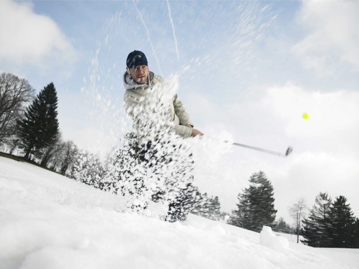 Golfen im Winter