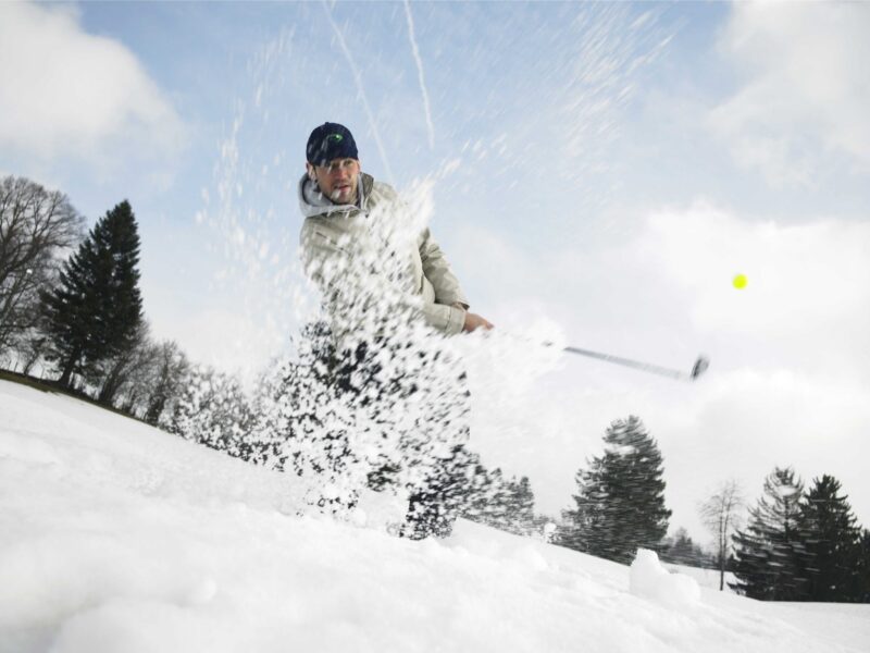 Golfen im Winter