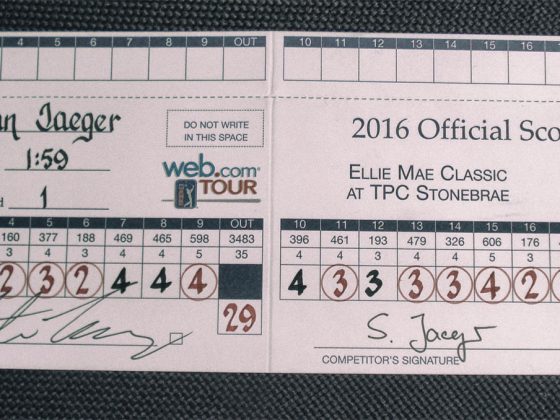 Scorecard von „Mr. 58“ Stephan Jäger