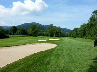 Loch Nummer 6 im Golfclub Freiburg