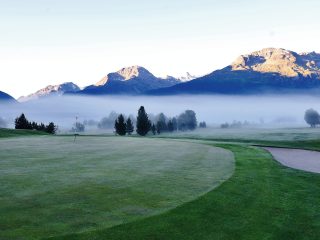 Engadine Golf Club, Bahn18. Foto: Cyrus Saedi