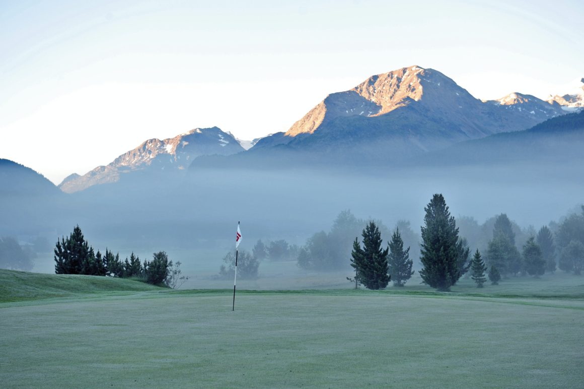 Engadine Golf Club, Bahn 18. Foto: Cyrus Saedi