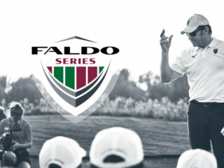 Nick Faldo und sein Logo