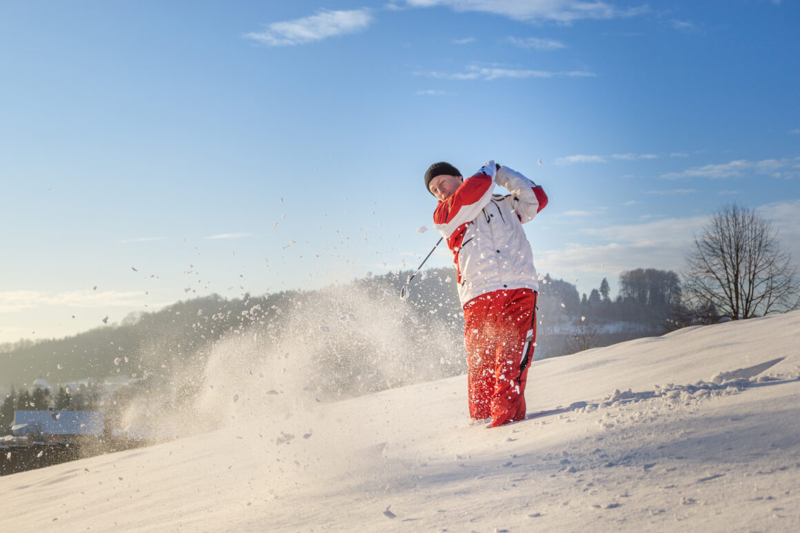 Golfen im Winter