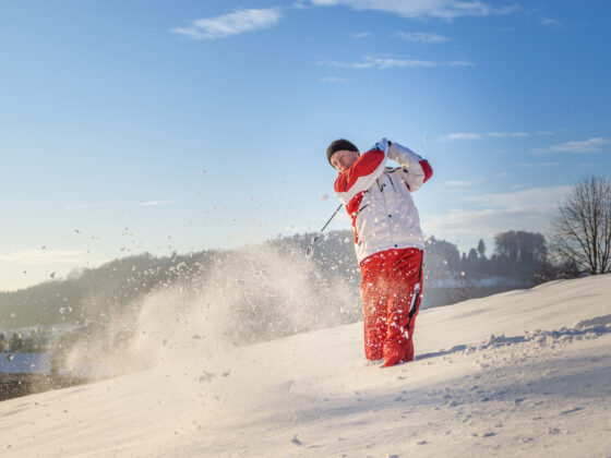 Golfen im Winter