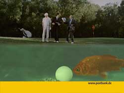 postbank werbung golf -