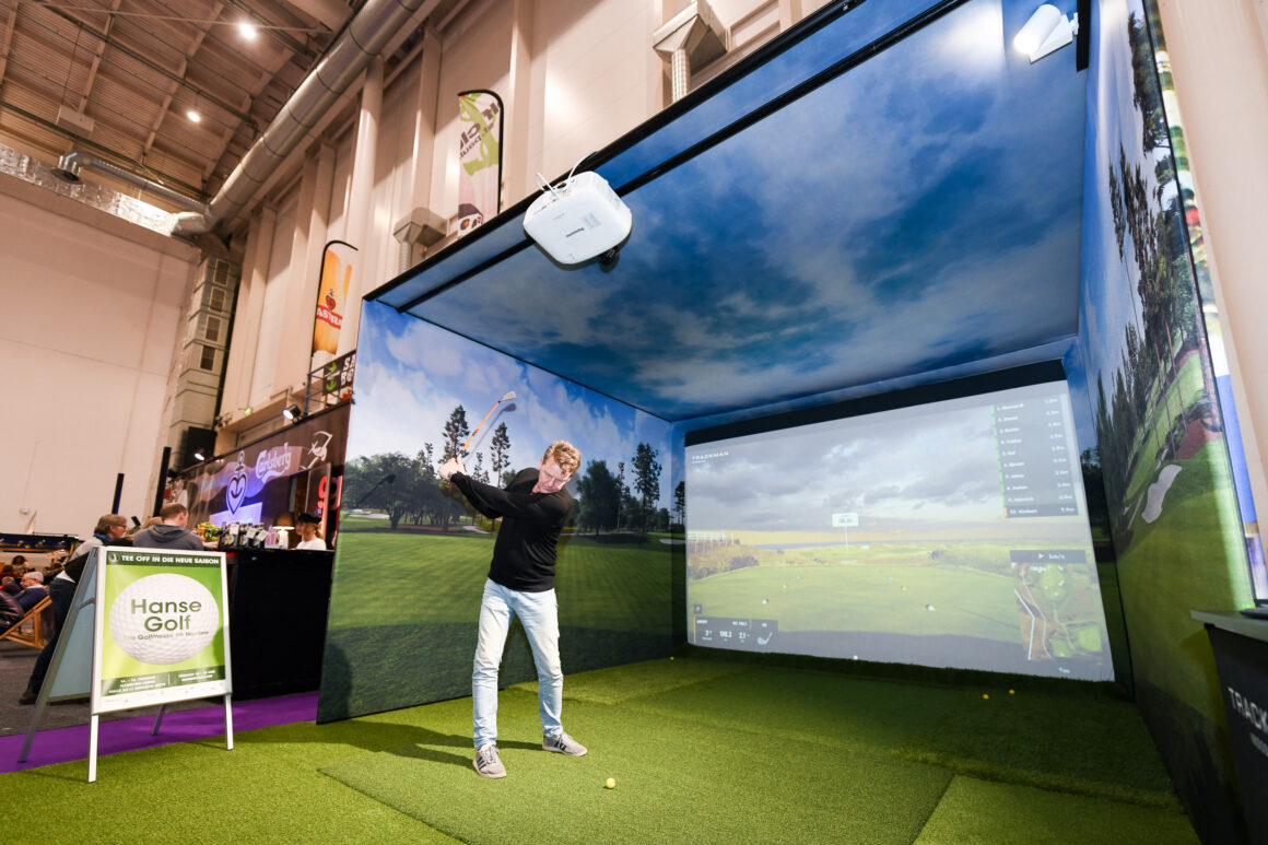 Golfsimulator auf der Hansegolf.