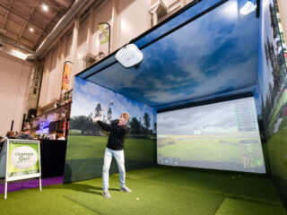 Golfsimulator auf der Hansegolf.