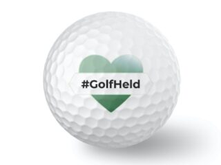 golfheld golfball -