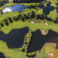 Golfplatz La Wantzenau als Luftbildaufnahme.