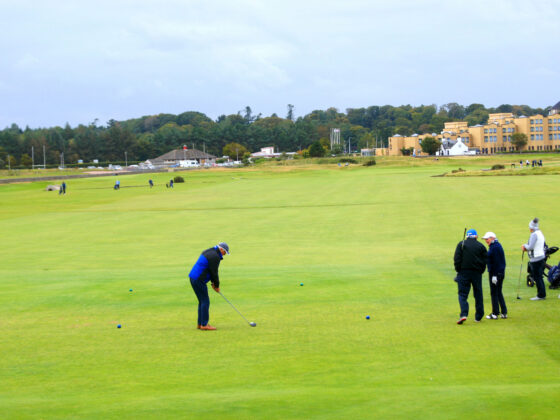 Golfer in St. Andrews