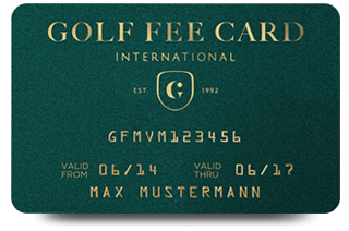 golf fee card -