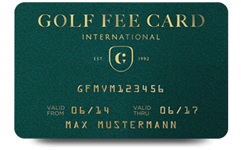 golf fee card -