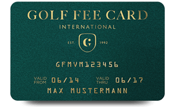 Golf Fee Card