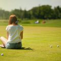 Frau Golftraining -