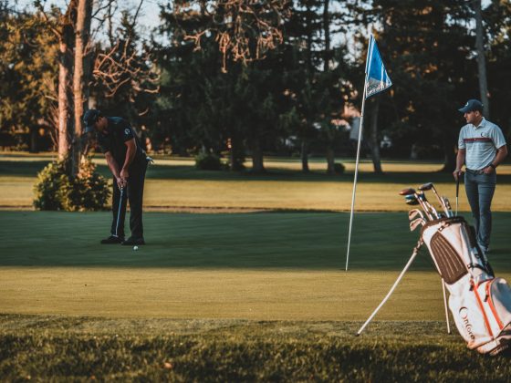 Golfer bei einem Golfturnier