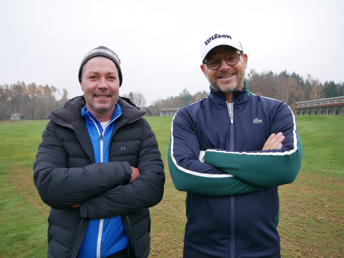 Reinhard Karl Üblacker (rechts) mit seinem Pro Denis Prössel.