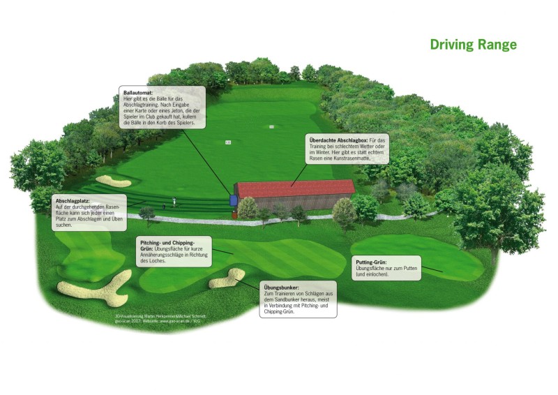 Der Golfplatz Golfplatz Driving Range