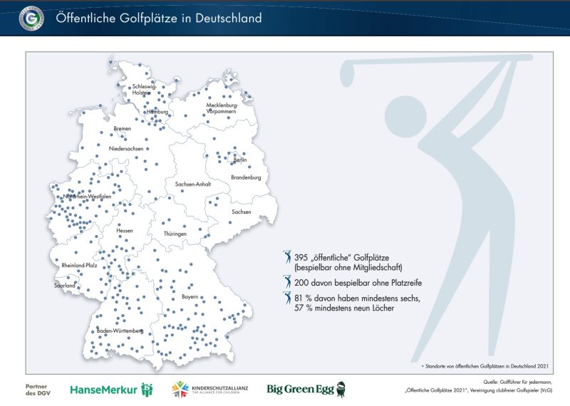 Golfplätze in Deutschland nach Bundesland