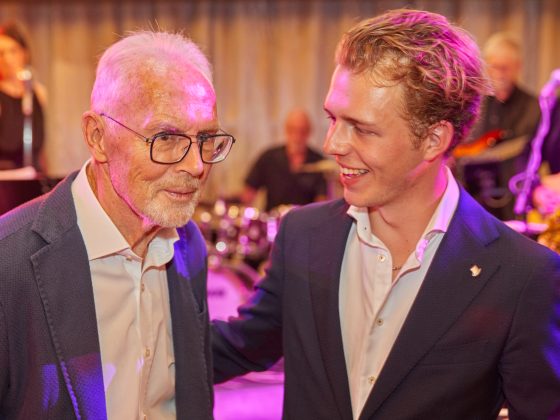 Franz Beckenbauer mit seinem jüngsten Sohn Joel.