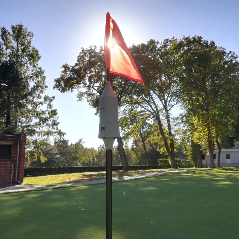 Wimpel als dezente Clubkennzeichnung im Golfsport gopinco golffahne kamera -