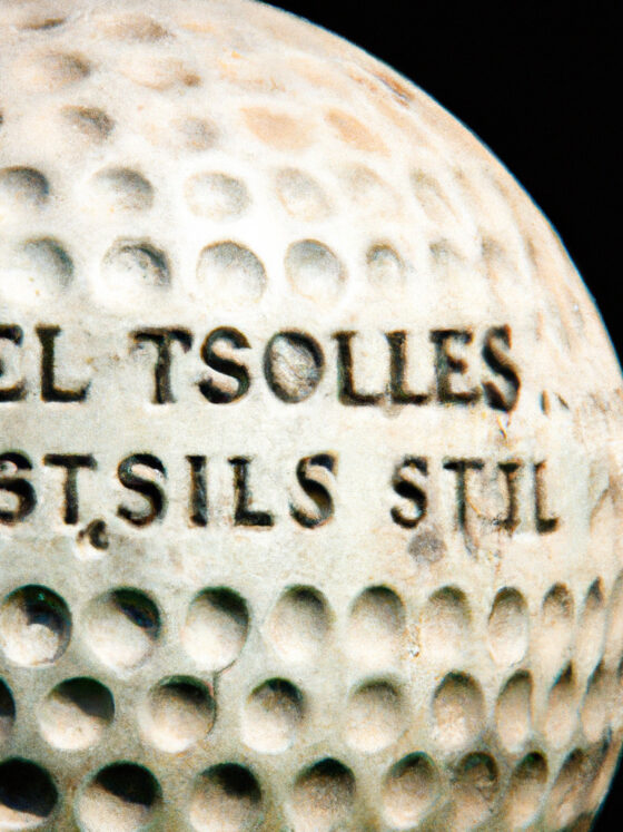 antiker Golfball -