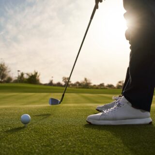 Abschlag im Doha Golf Club