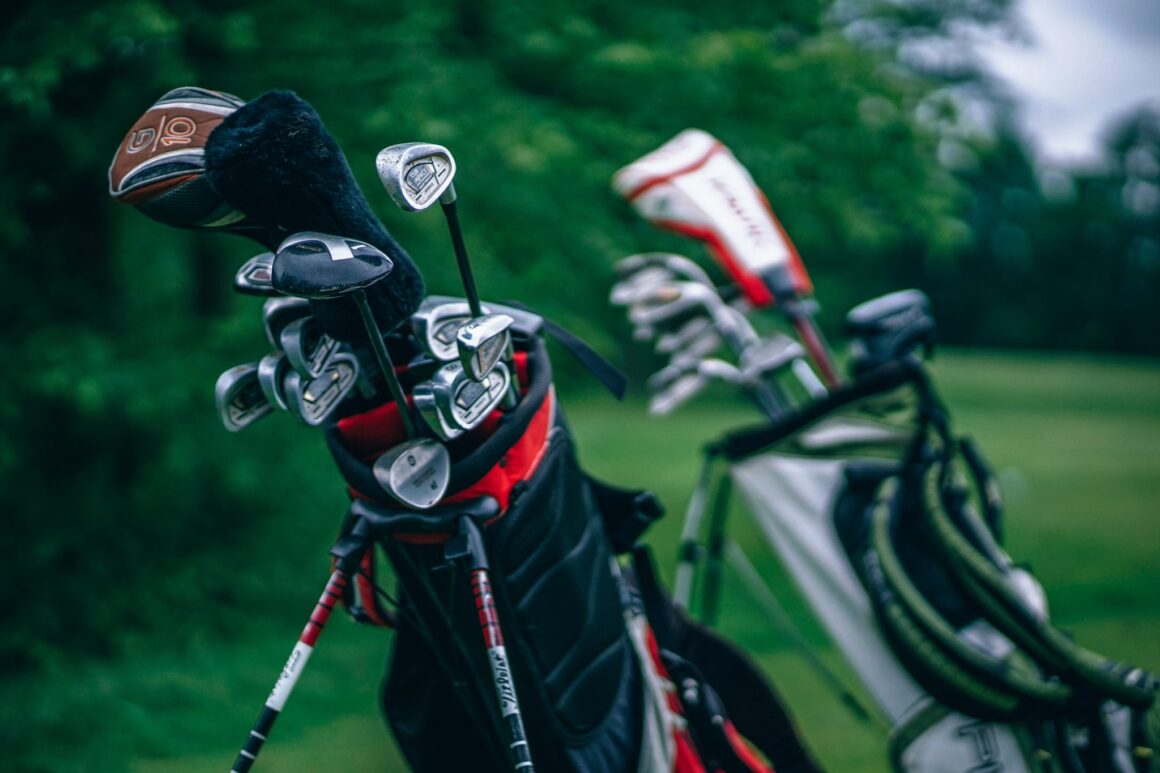 Golfbag mit Golfschlägern