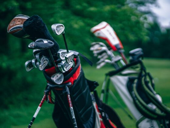 Golfbag mit Golfschlägern