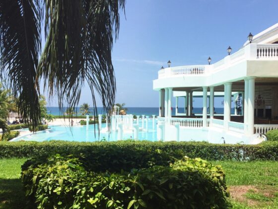 Hotel an der Montego Bay in Jamaika.