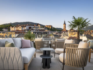 Golf in Baden-Baden: In toller Landschaft und erneuerten Hotels europaeischer hof baden baden LUIZA Rooftop Terrace Bar Steigenberger Hotels GmbH -